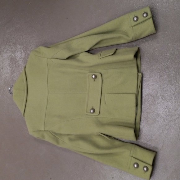 Black Rivet Sage Colored, Button Down, Pea Coat - Picture 14 of 15